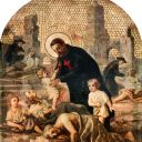 Tra gli appestati alle terme di Roma - Milano, Santuario S