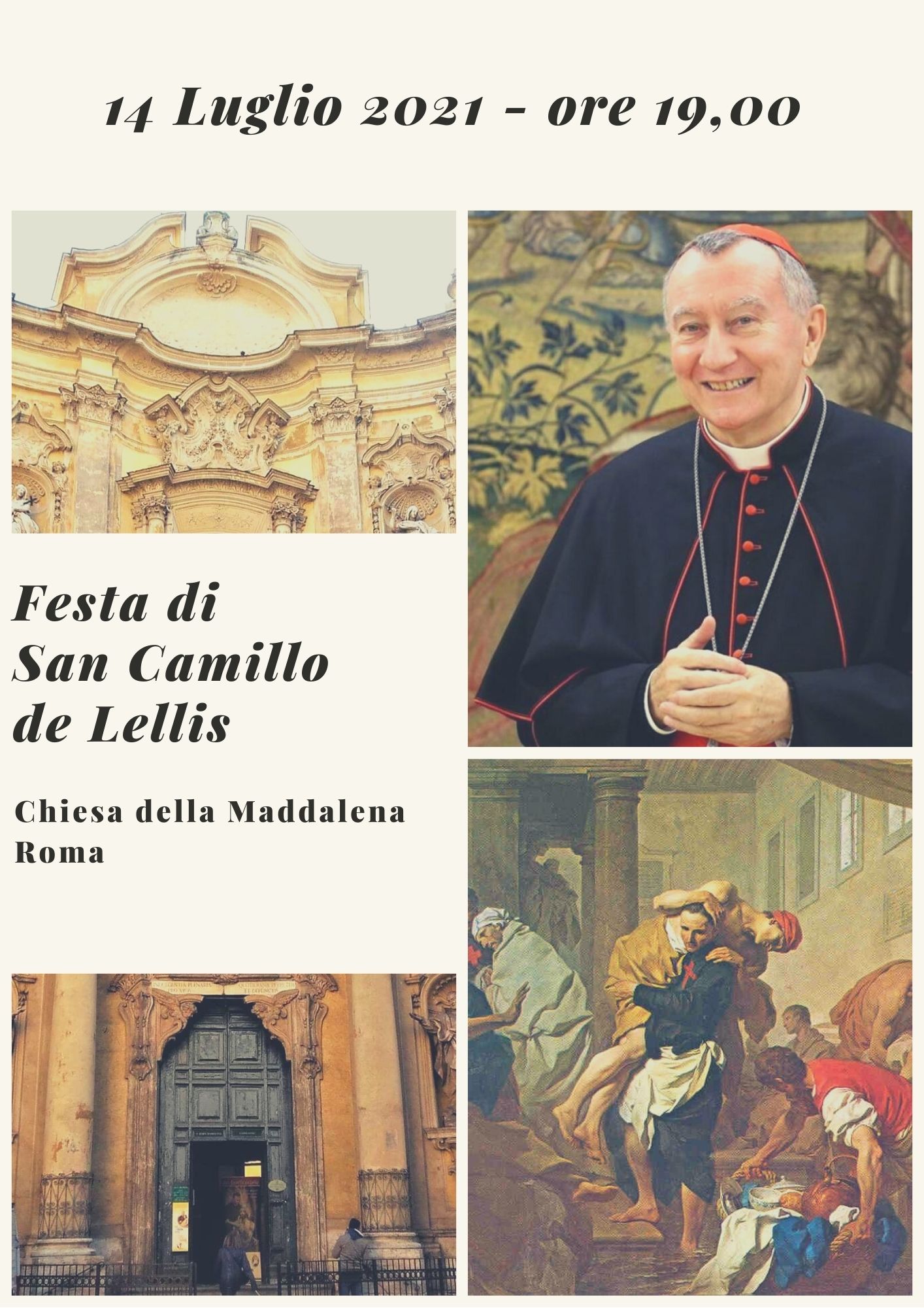 Festa di San Camillo de Lellis alla Maddalena 14 Luglio 2021