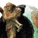 Monumento allingresso dellOspedale IRCCS S. Camillo di Venezia
Anno di esecuzione della statua: 2005. La statua, dello scultore Fabio Pozzi, è stata realizzata dalla Fonderia «Bri.Man. Arte.» di Verona, specializzata in fusioni.

Dalla Cronaca della Casa di Venezia - Alberoni
Il 27 Settembre 2005 arriva su un TIR il monumento san Camillo. Rappresenta il mondo squarciato dalla carità di San Camillo, che reca sulle spalle il malato portato alla luce e alla gioia dopo la sua sofferenza e il suo dolore.
Altezza del monumento: m. 2.10. Peso q. 25.
Il 30 Settembre 2005, alle ore 12.30, il Superiore Generale padre Frank Monks ha benedetto il nuovo monumento di san Camillo.