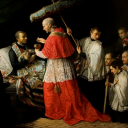 MATTEO TONI: S. Camillo morente riceve la comunione